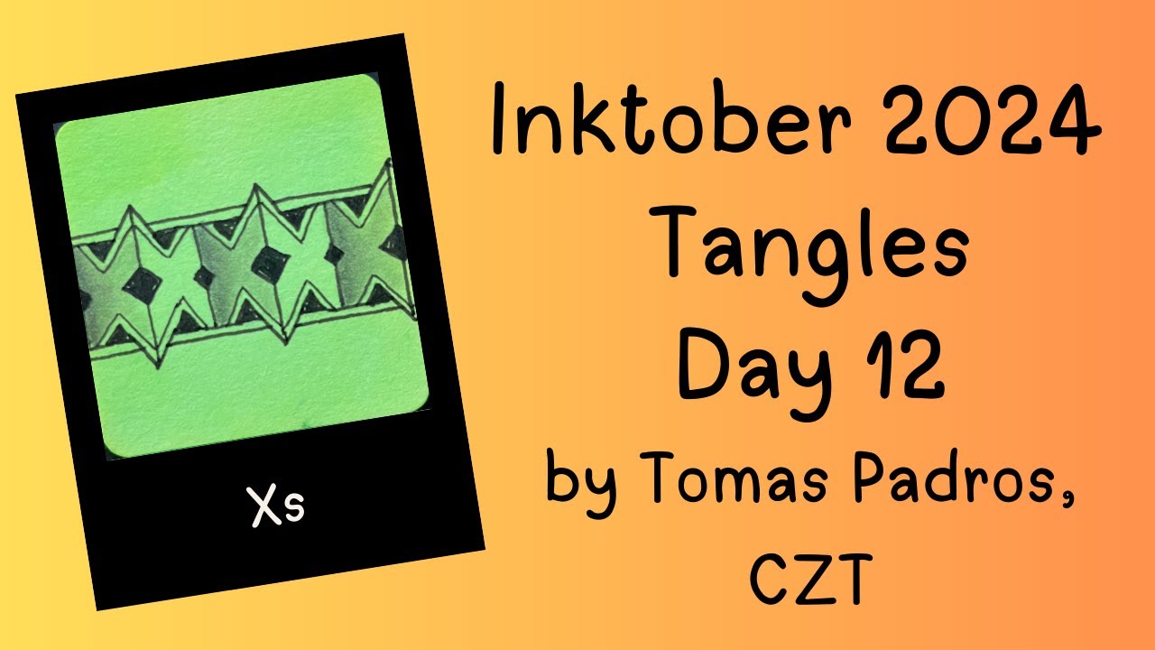 Inktober Tangles 2024 Day 12: Xs by Tomas Padros, CZT