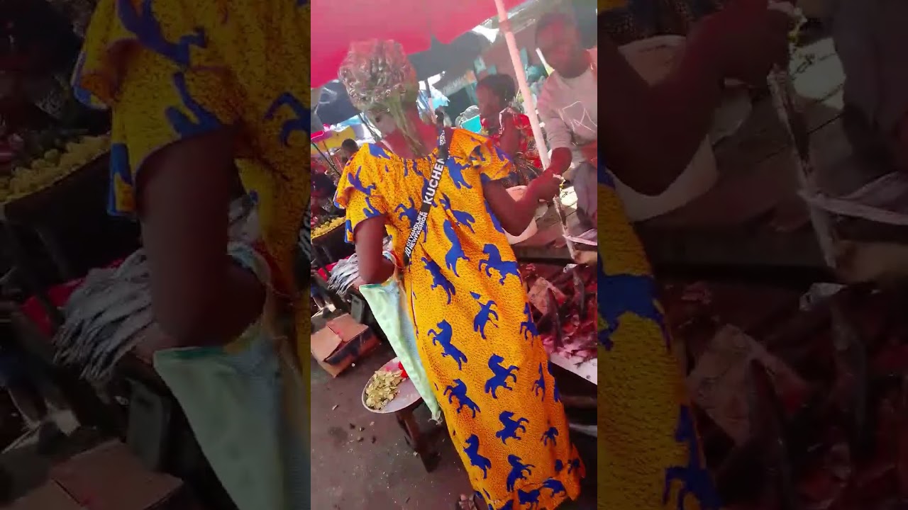 L'Afrique terre de l'humanité, l'Afrique originale pure et authentique, illustrée par son marché!
