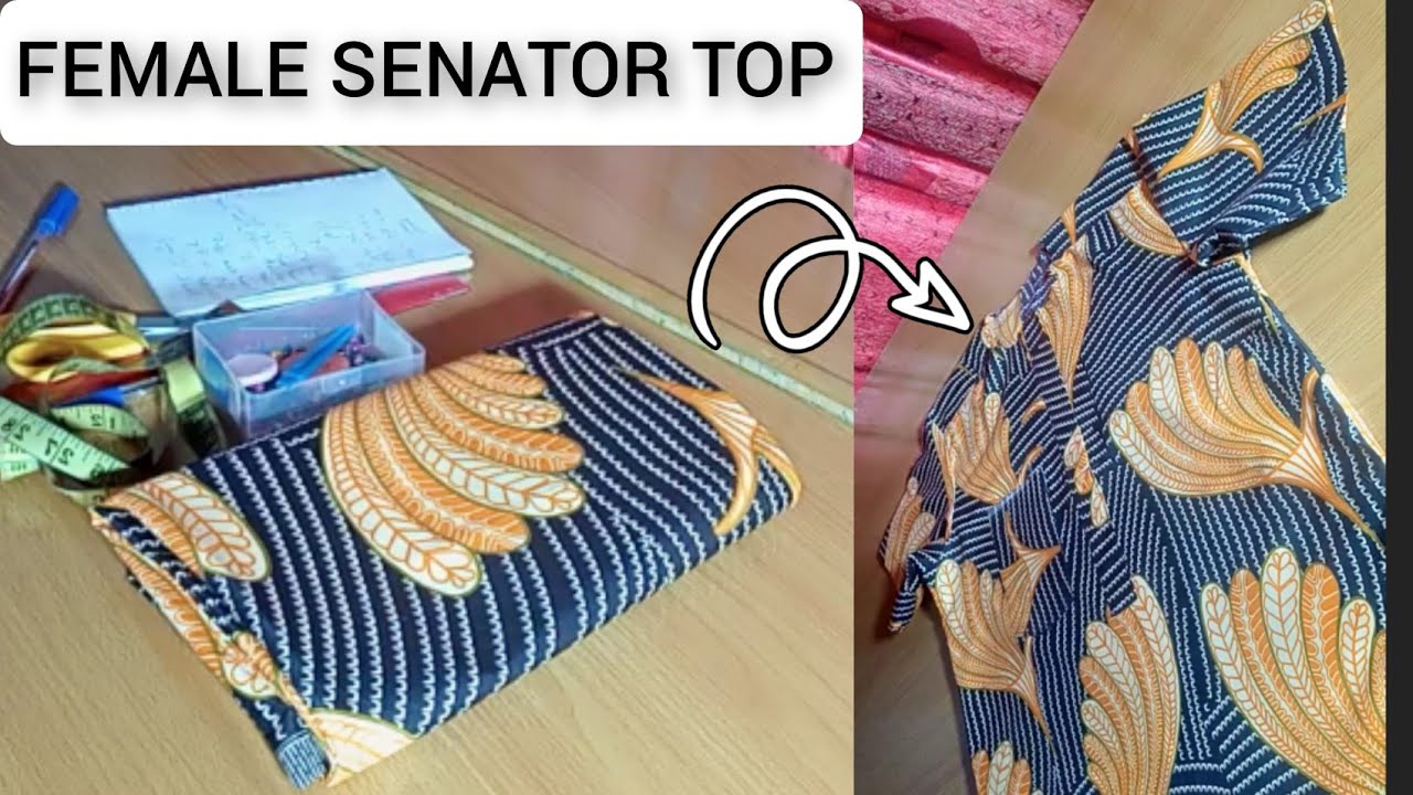 How to Cut and Sew a Female Senator Top with Placket || Beginners Friendly || Cutting & Stitching
