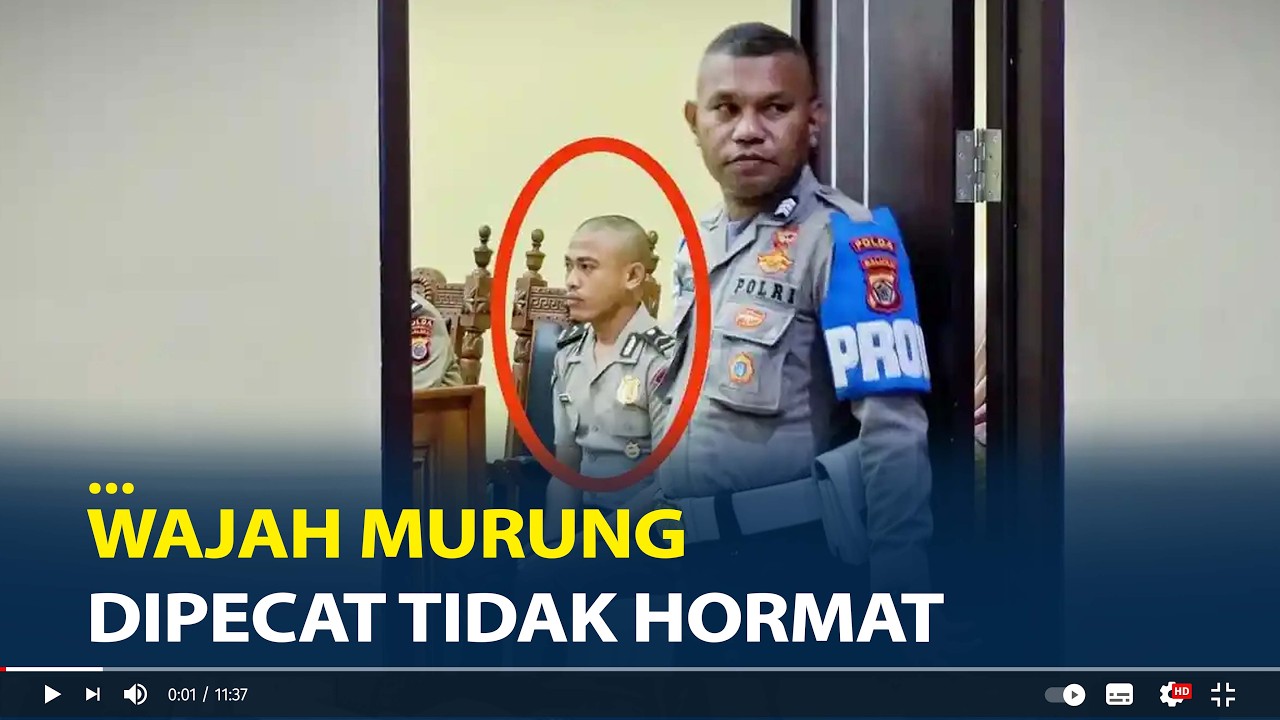 Bripda Masias Siahaya Dipecat Tidak Hormat, Wajah Murung Saat Sidang
