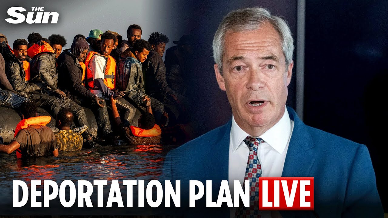 LIVE: Nigel Farage unveils Reform UK's plans for mass deportation of migrants
