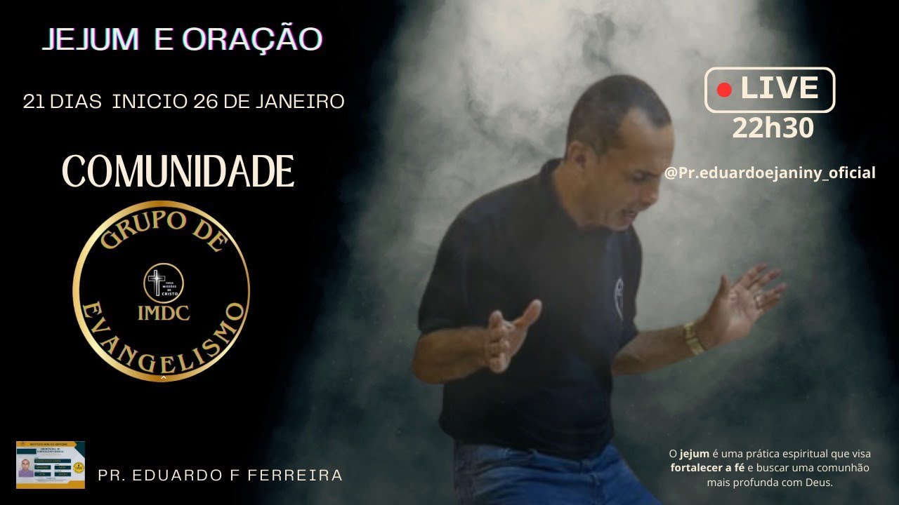 21DIAS DE ORAÇÃO E JEJUM   COM  A PODEROSA ORAÇÃO  DE CURA