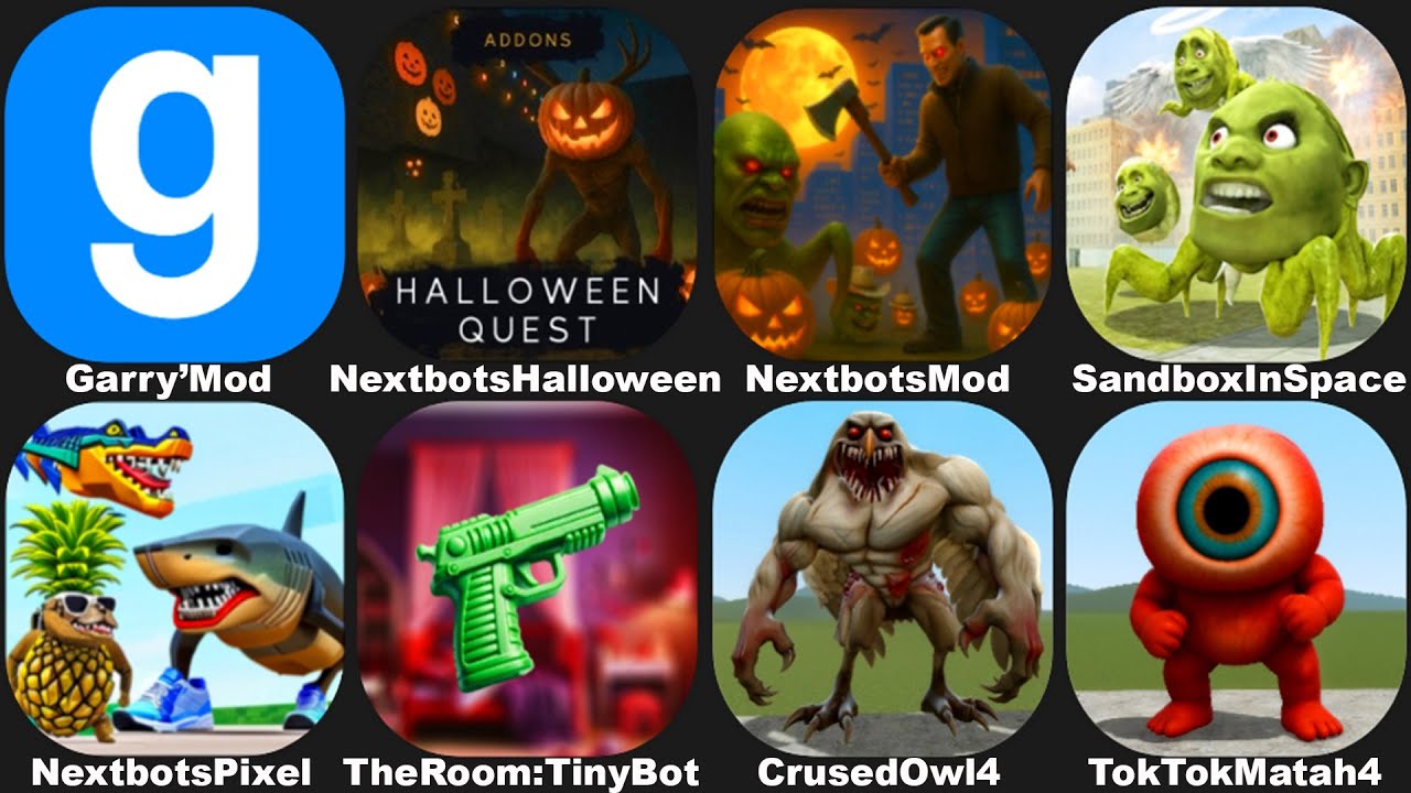 NEXTBOTS IN PLAYGROUND MOD NEW UPDATE HALLOWEEN 2025,SANDBOX IN SPACE,TOK TOK MATAH,CRUSED OWL,GMOD