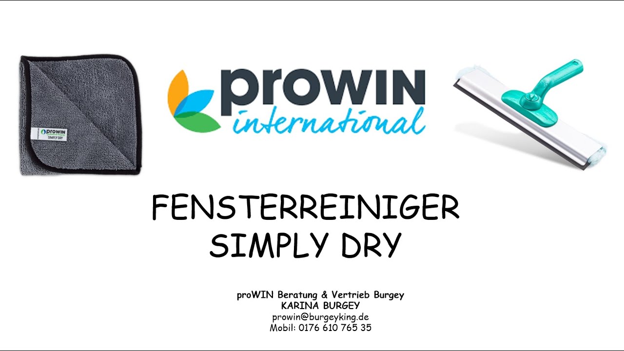 proWIN - FENSTERREINIGER & SIMPLY DRY