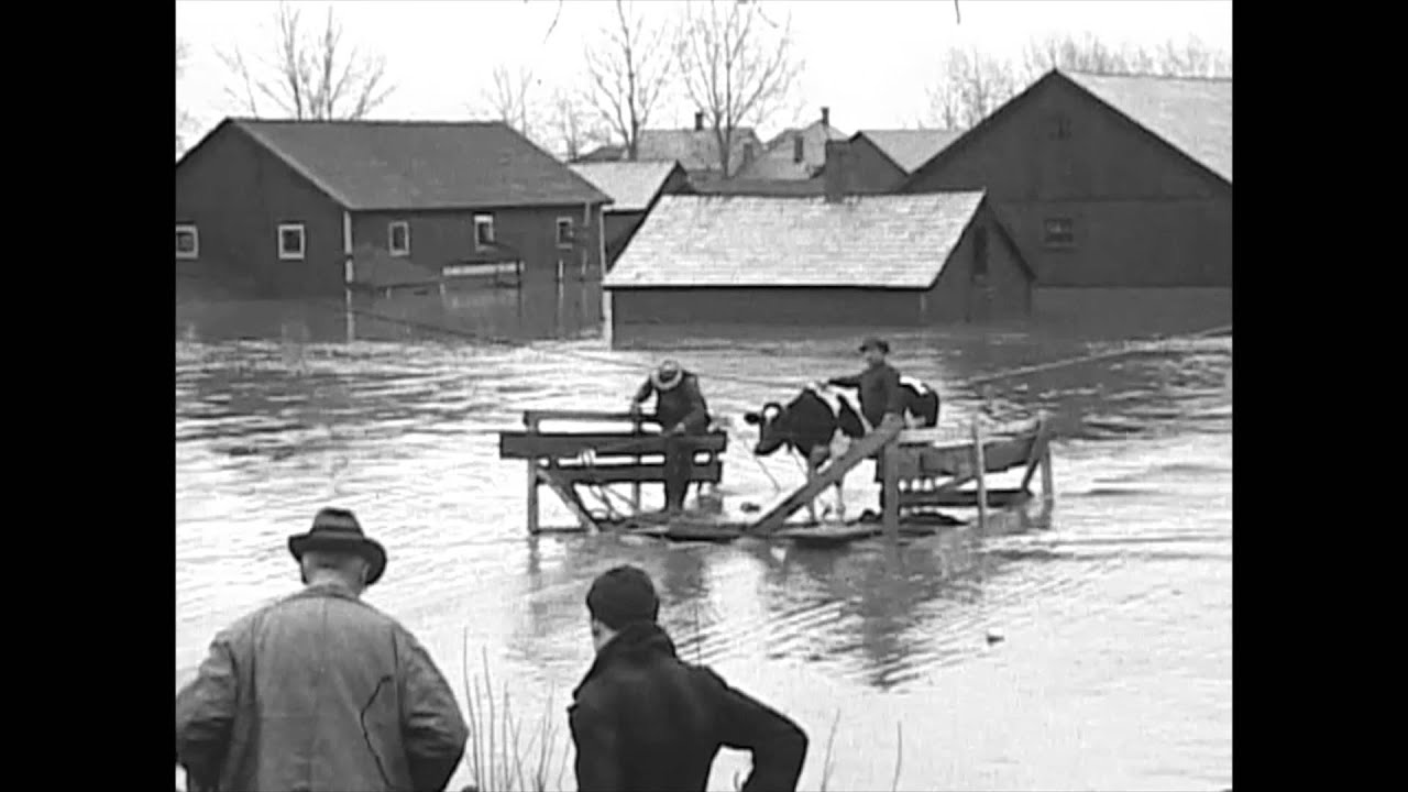 16mm Film of the 1936 Flood in Northampton, MA