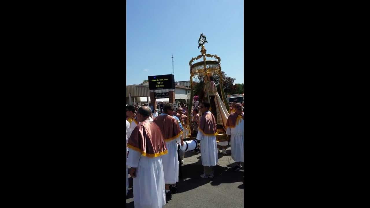 OUR LADY OF MOUNT CARMEL FEAST PROCESSION MELROSE PARK 7-14-2013