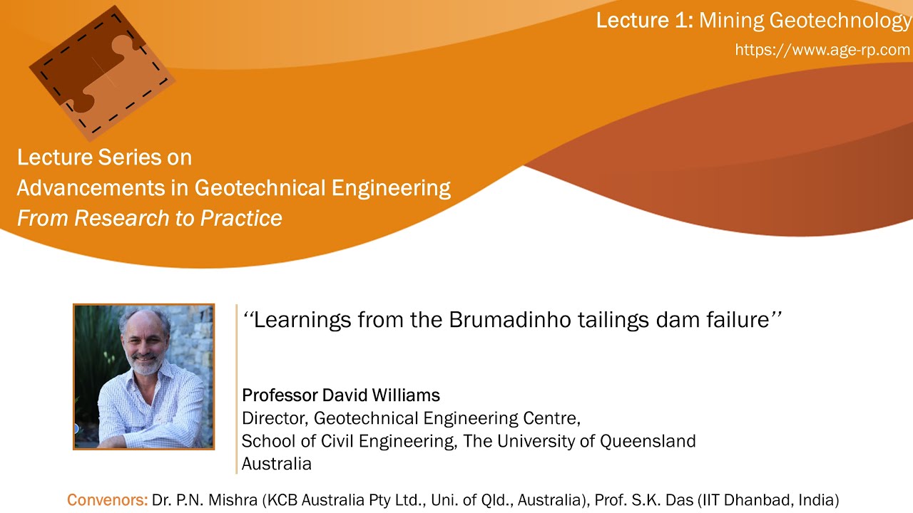 AGERP 2020: L1 (Mining Geotechnology) | Professor David Williams