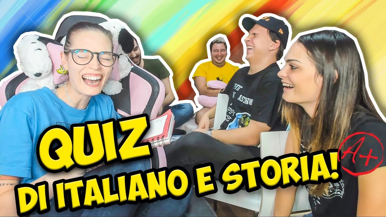QUIZ di ITALIANO e STORIA!! Con Sabri, Tudor, Andre e Tommi!