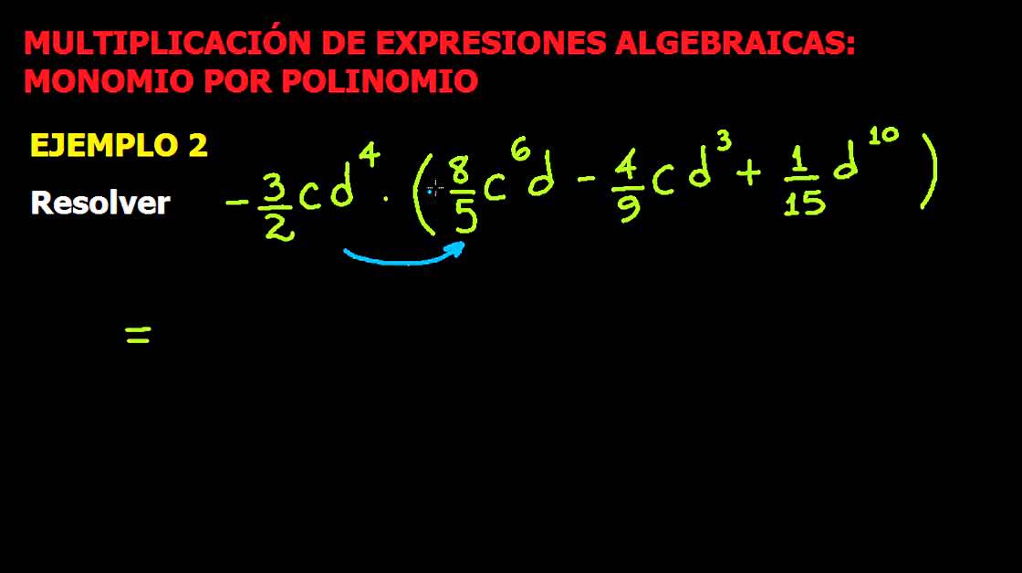 Multiplicación de Expresiones Algebraicas: Monomio por Polinomio