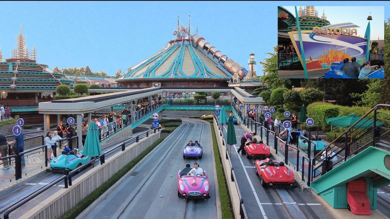Autopia Disneyland Paris 2023 4K Full Ride Experience