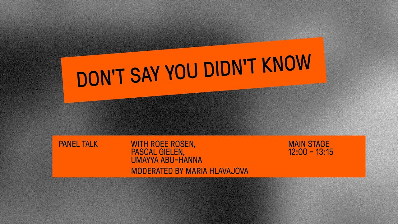 IMPAKT Festival 2024: DON’T SAY YOU DIDN’T KNOW
