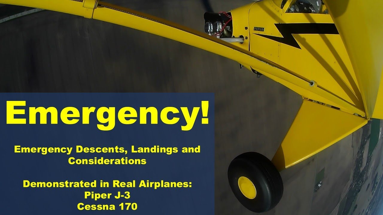 Аварийное снижение и посадка на настоящих самолётах: Piper J-3 Cub, Cessna 170
