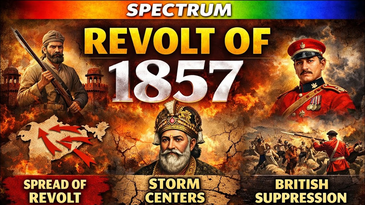 Part-2 | “Revolt of 1857: Spread, Storm Centers & Suppression