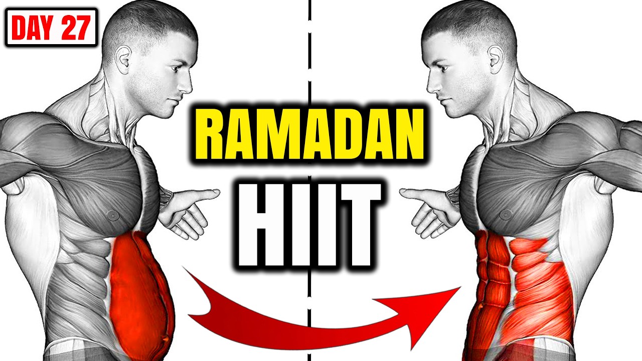 How To Lose Belly Fat & Get Abs Fast in Ramadan?🔥💪| Ramadan Day 27 HIIT Cardio Workout