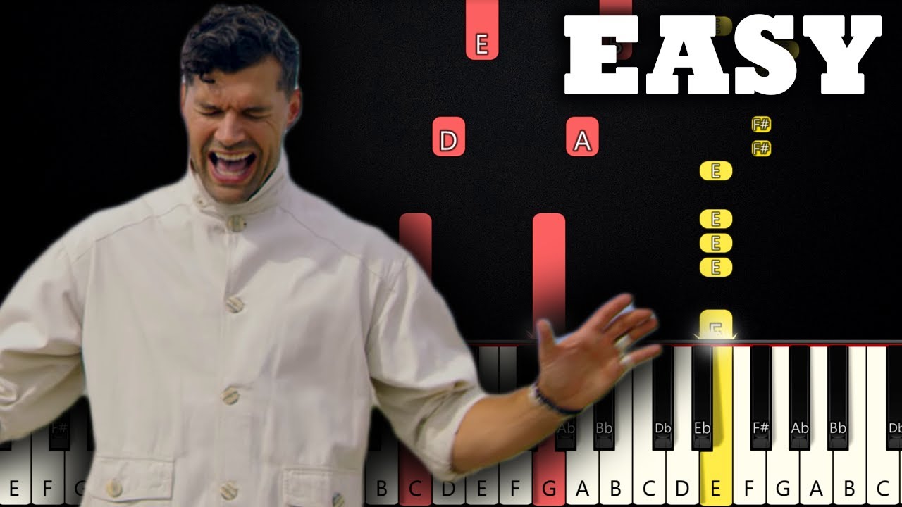 For God Is With Us - forKingAndCountry | EASY PIANO TUTORIAL | SHEET MUSIC