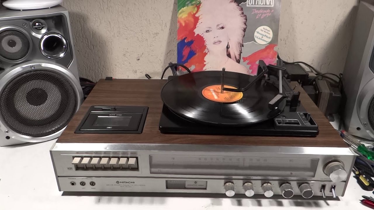 CENTRO MUSICAL HITACHI SDT-8610H TAIWAN 1978 SPAGNA