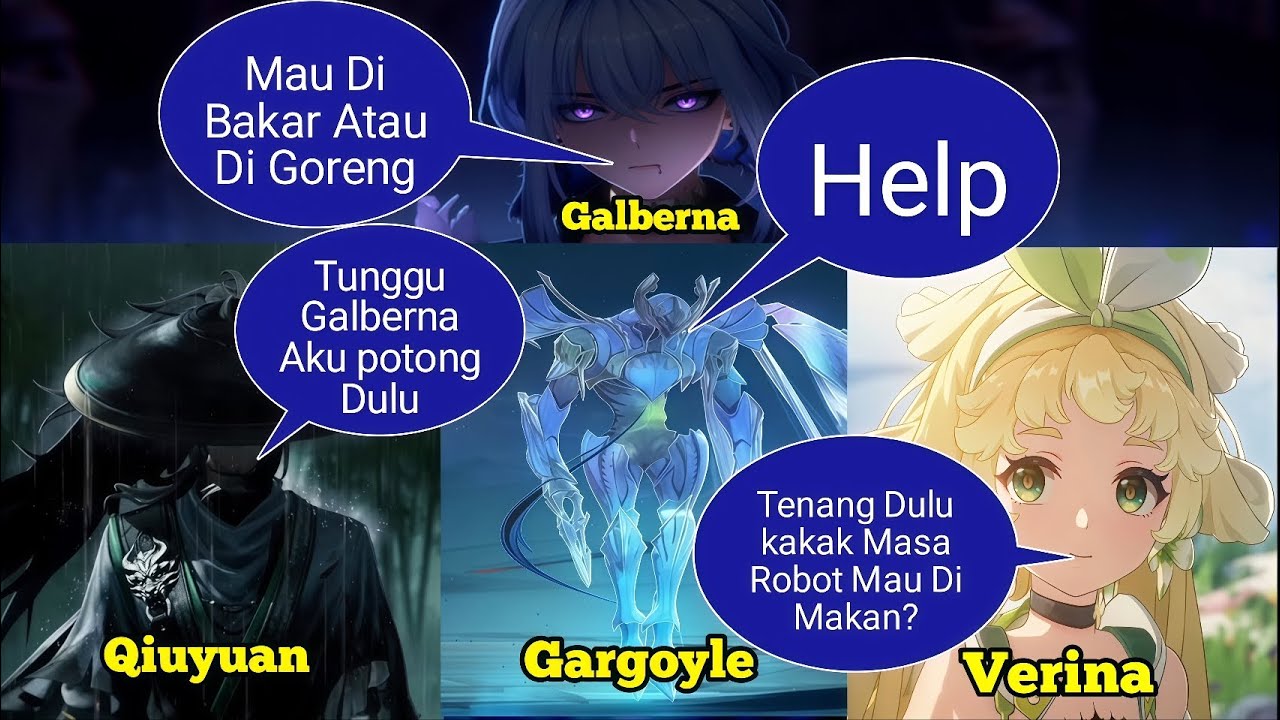 Kapan lagi Makan Robot Bakar! Hologram, Galberna, Qiuyuan, Verina, Wuthering Weven,