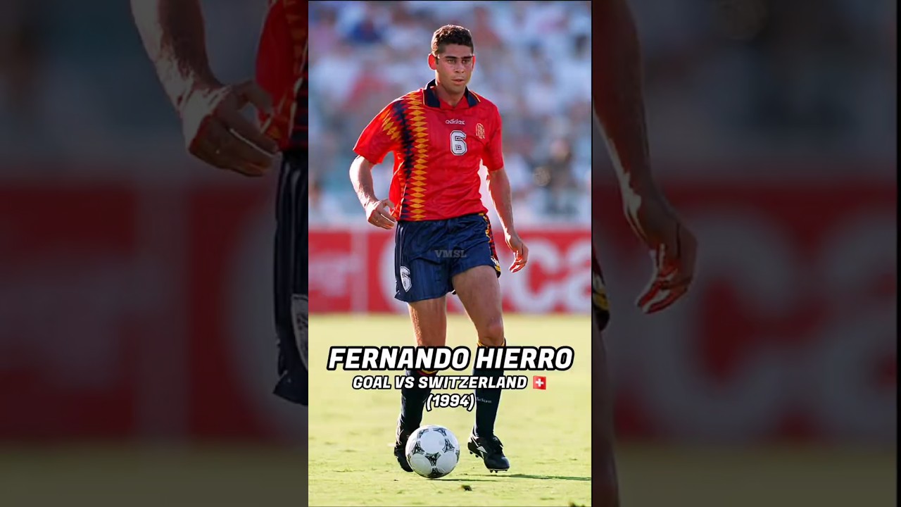 FERNANDO HIERRO 🇪🇸 &ndash; GOAL VS SWITZERLAND 🇨🇭 (1994)