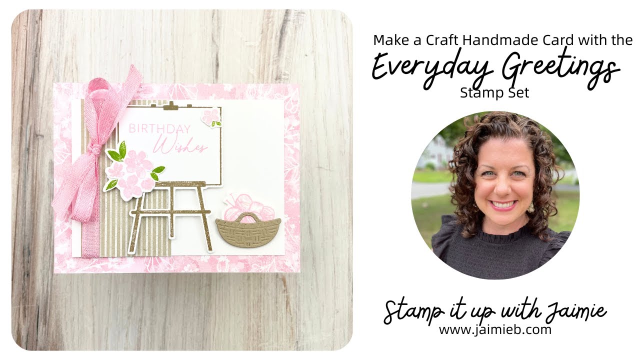 A Crafting Card Using the Everyday Greetings Stamp