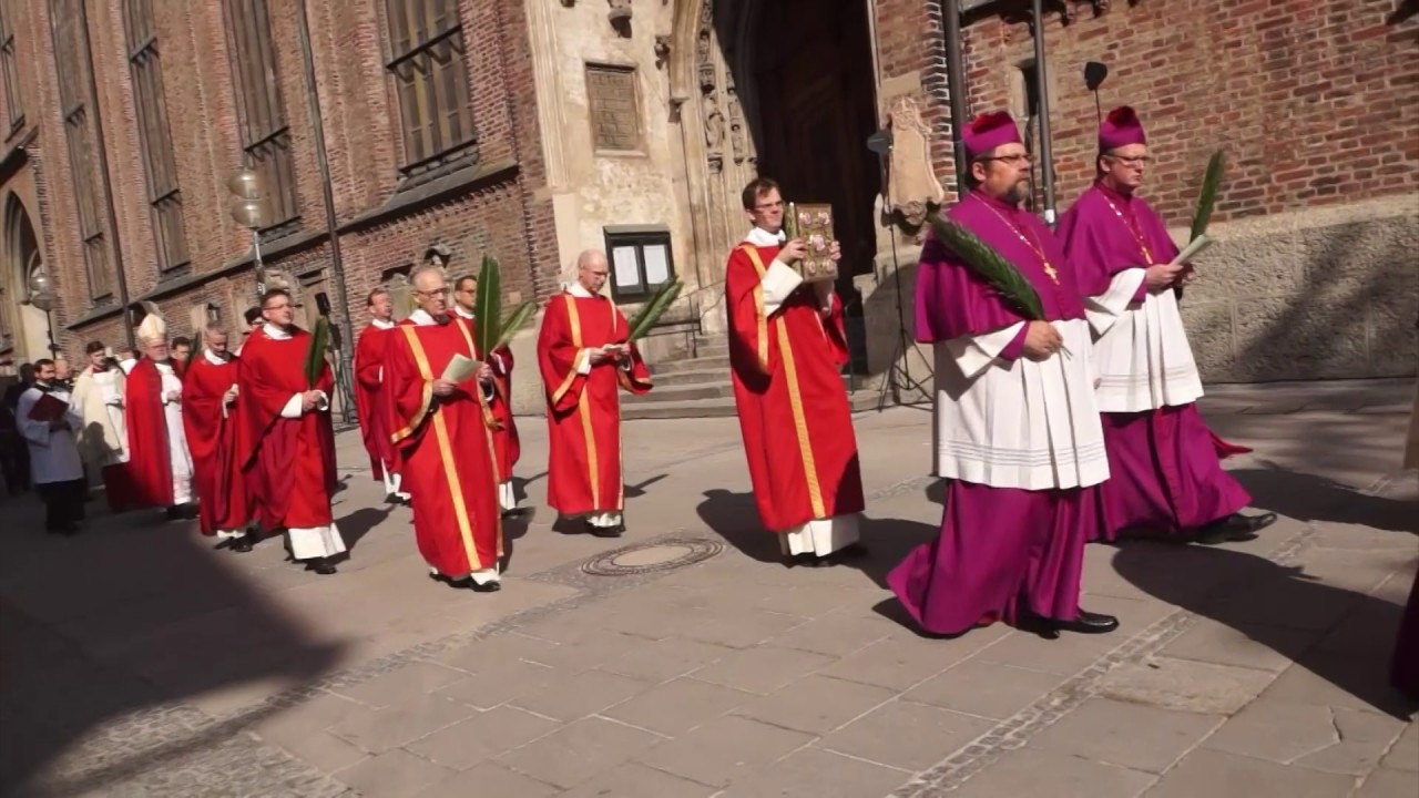 Palmsonntag 2017: Prozession von der Münchner Frauenkirche