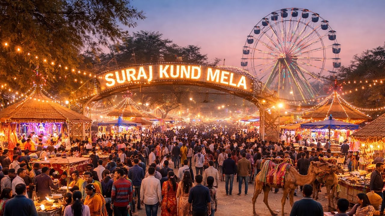 Suraj Kund Mela – Part 1: Rang, Roshni aur Utsav ka Jashn #surajkundmela #faridabad 