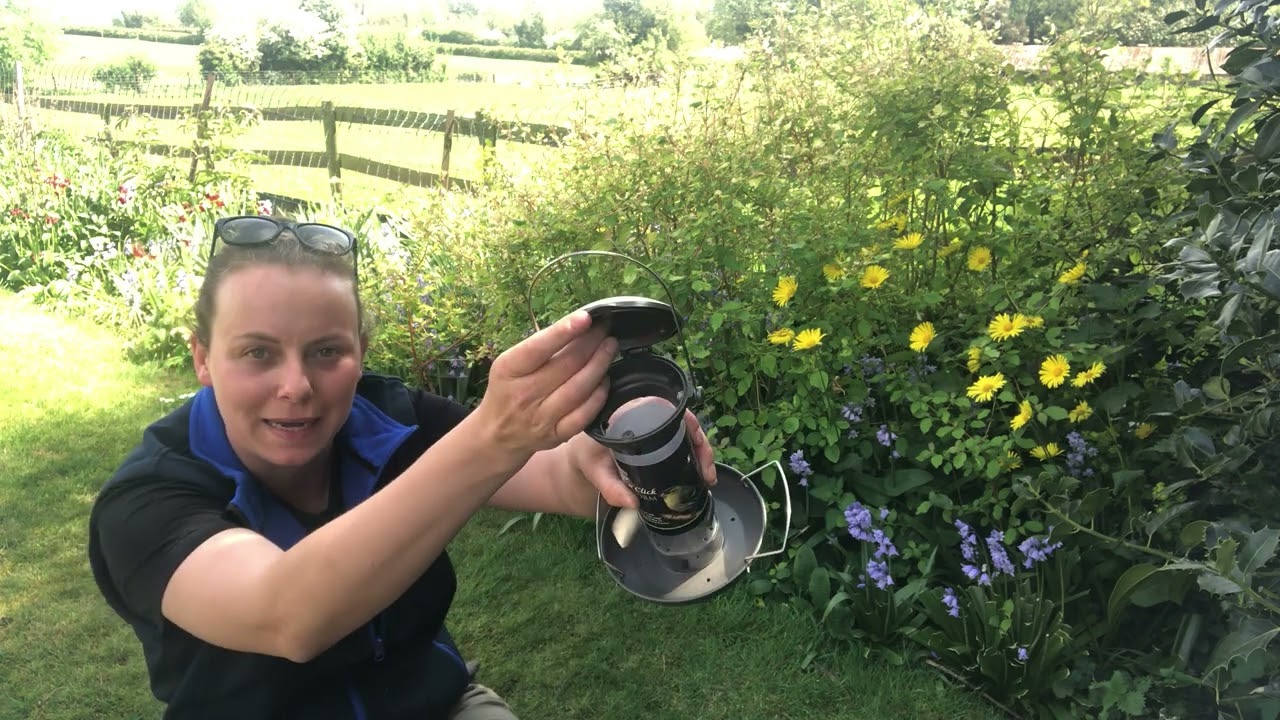 Tom Chambers Suet or Mealworm Feeder Available from Eyebrook Wild Bird Feeds
