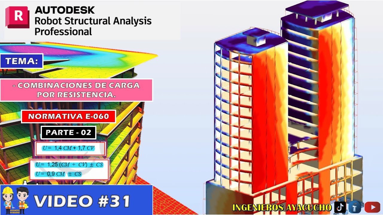 CURSO ROBOT STRUCTURAL 2025 - SESIÓN 31 - COMBINACIONES DE CARGA POR RESISTENCIA - PARTE 02