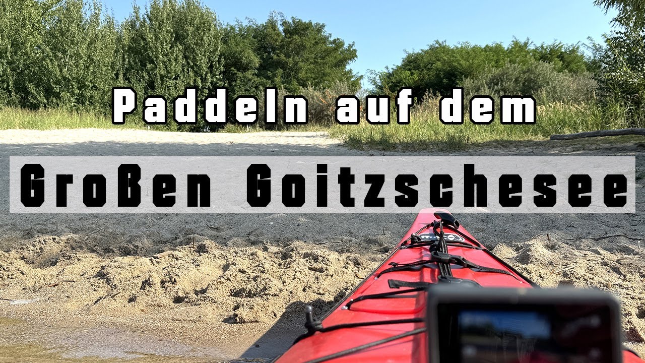 Mit dem Kajak ( Delsyk Nifty 430 ) auf dem großen Goitzsche See bei Bitterfeld / Pouch