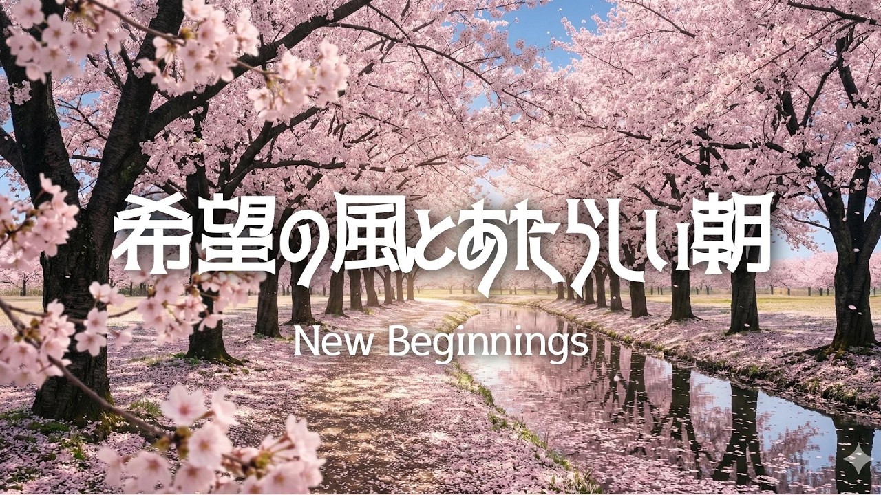 【春BGM】希望の風とあたらしい朝【読書用・勉強用・作業用BGM】【1時間】【オリジナル曲】