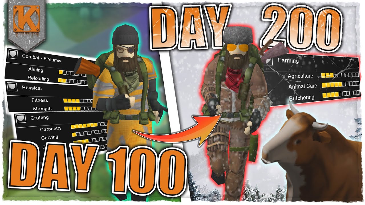 I Survived 200 Days as the Weakest Character in Project Zomboid B42