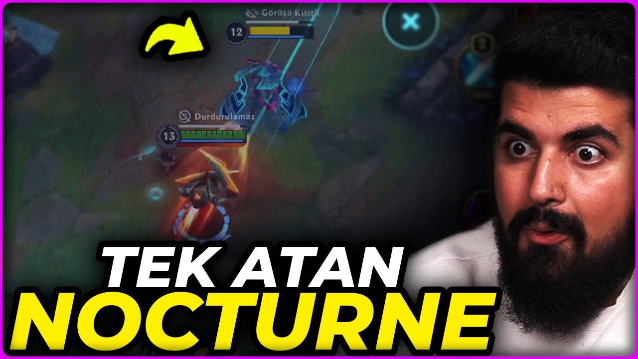 NOCTURNE ULTİSİ İLE TEK AT! ORMAN NOCTURNE | Dereceli Wild Rift | Togzilla