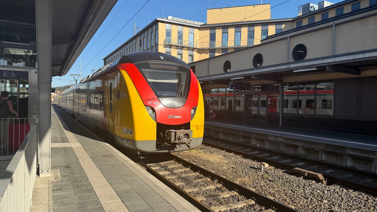 Zugfahrt in der HLB von Frankfurt am Main Süd nach Aschaffenburg Hbf 