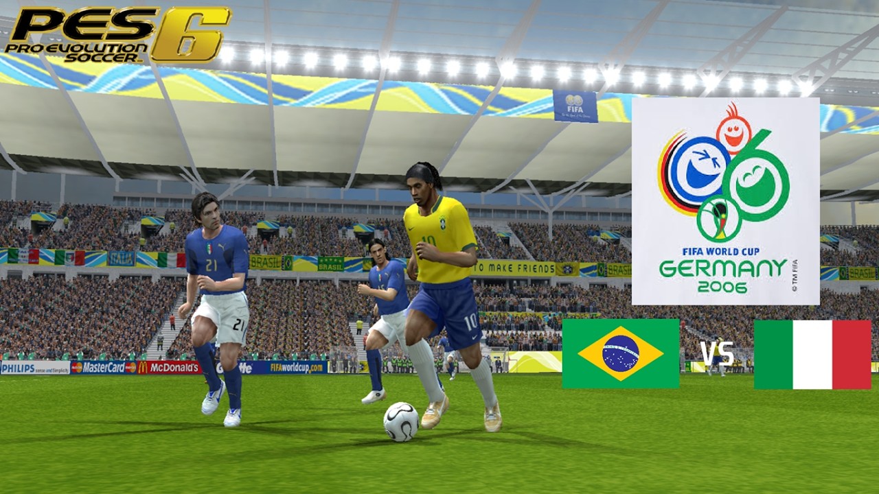 PES 6 FIFA World Cup 2006 | Brasil vs Itália (PC)
