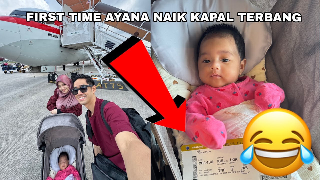 FIRST TIME AYANA NAIK KAPAL TERBANG 😂✈️ BUSINESS CLASS 🤑