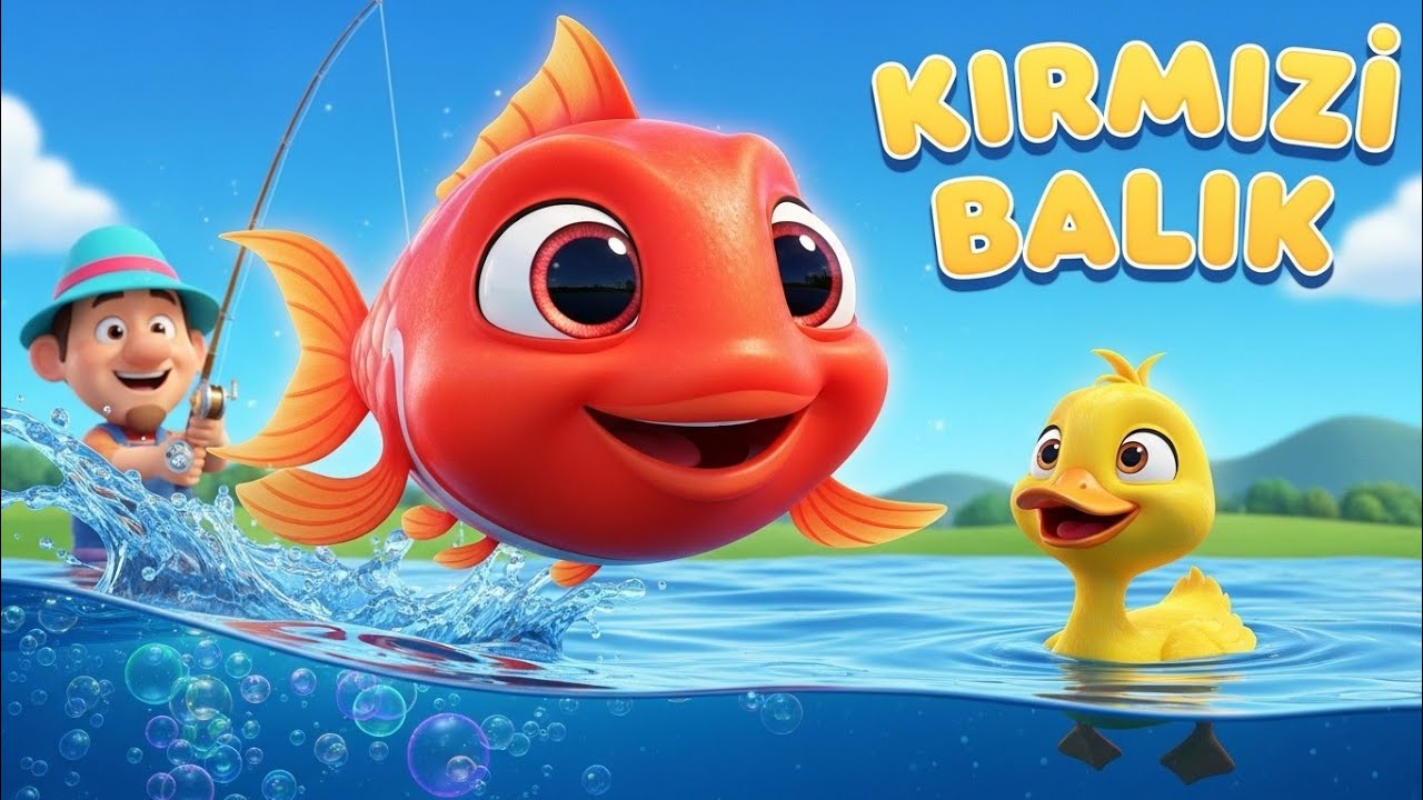 🐟💙 Kırmızı Balık gölde kıvrıla kıvrıla yüzüyor! 🐟💙