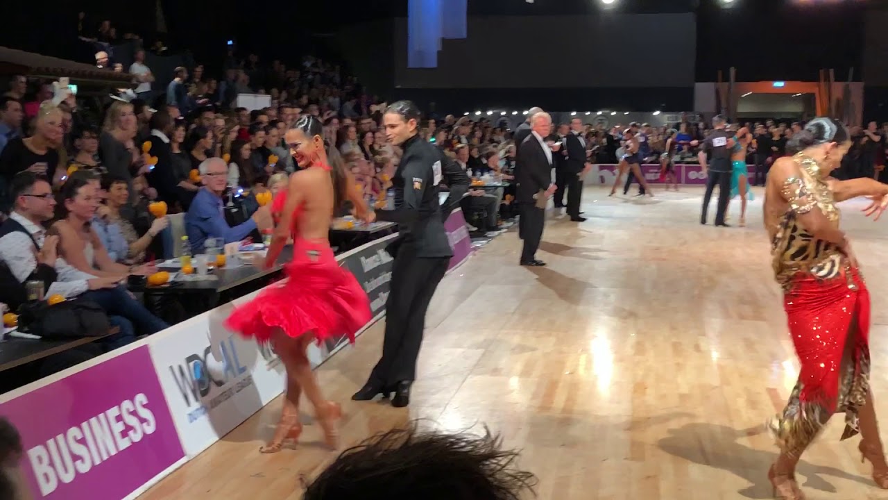 Dutch Open Assen 2017 Professional Latin SF Cha Cha Ricardo Yulia, Nino Andra, Kirill Polina, Valent