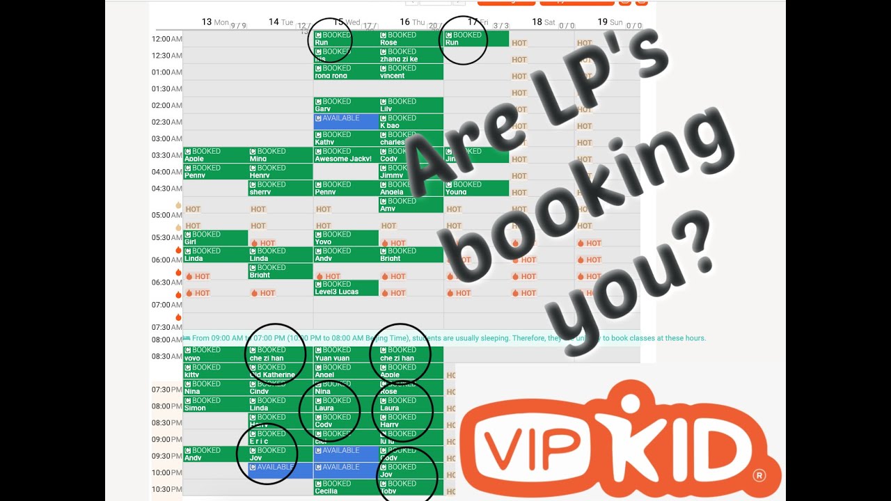 Are LP's booking you?