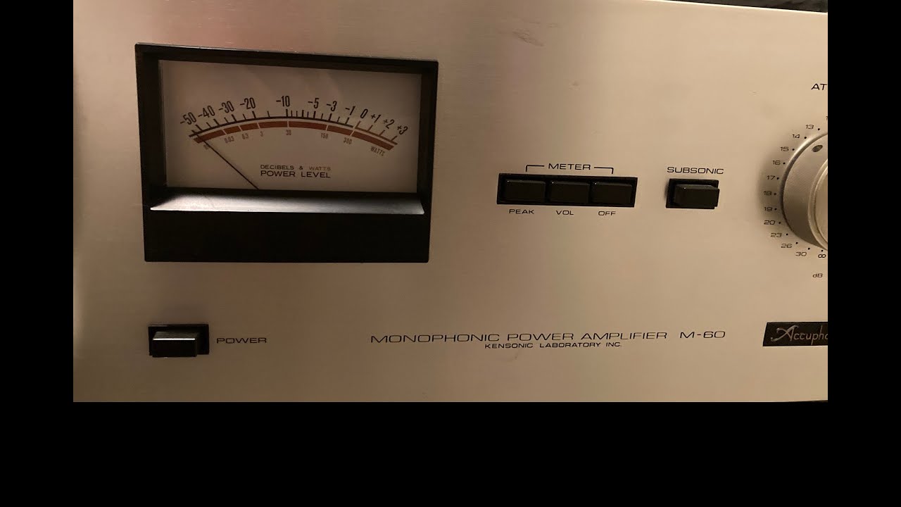 Servicing an Accuphase M-60 Power Amplifier