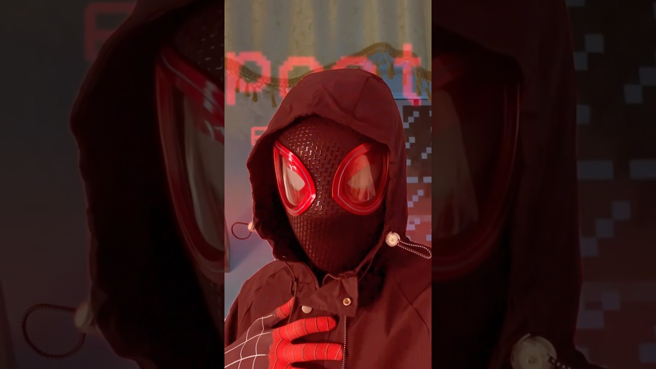 SPIDEY MILES AND BALLOON GAS  🎈💀😂 #spiderman #spidey #milesmorales #shorts #fyp #foryou #funny
