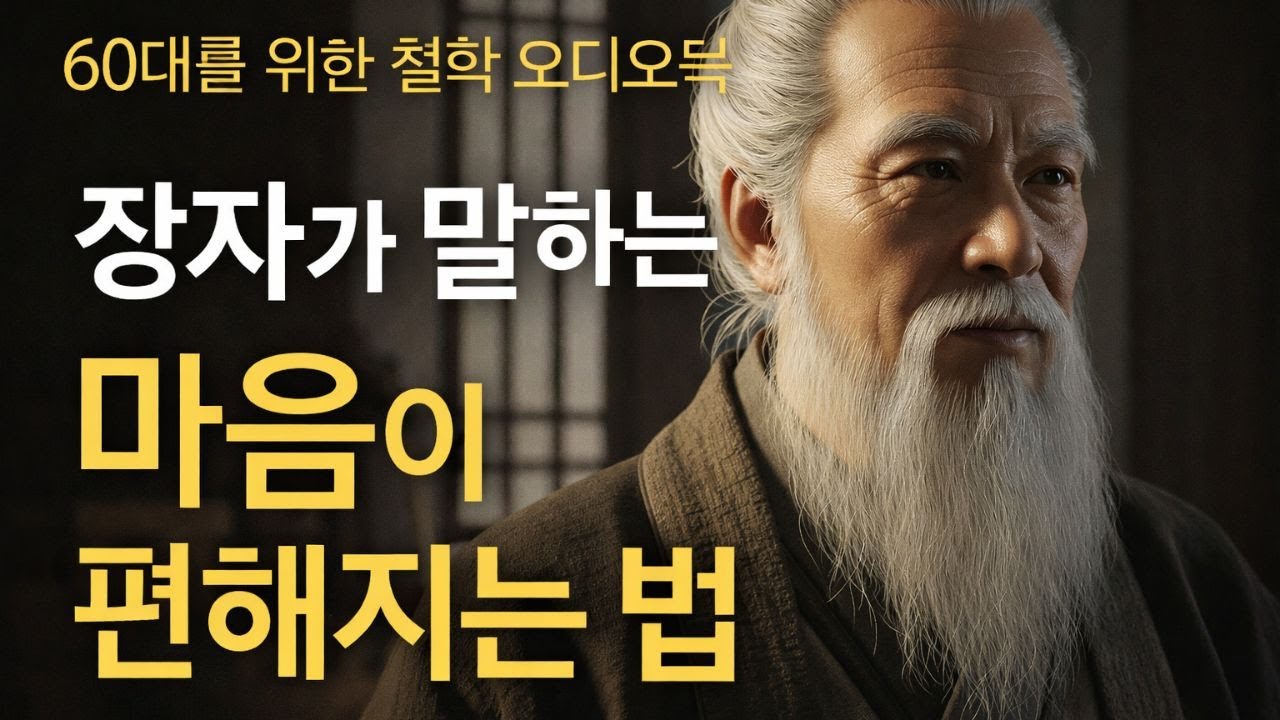 장자가 말하는 마음이 편해지는 법 | 60대를 위한 내려놓음의 철학 | 인생 후반부 마음공부 오디오북