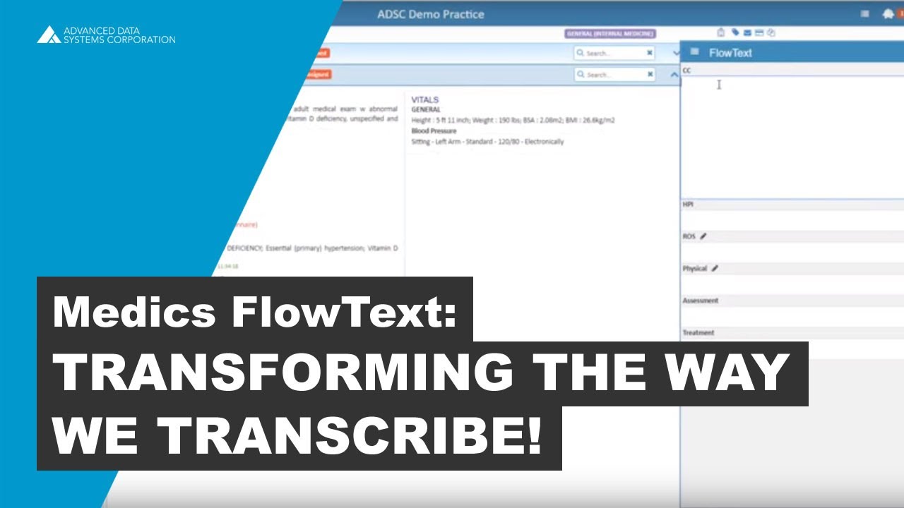 Click-Free EHR - Medics Flow Text - Transforming The Way We Transcribe!
