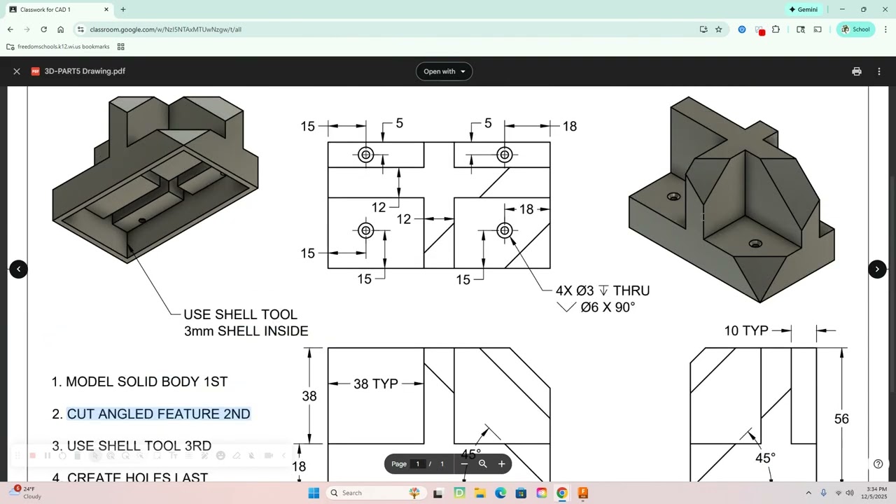 3D Modeling Parts 4,5,6