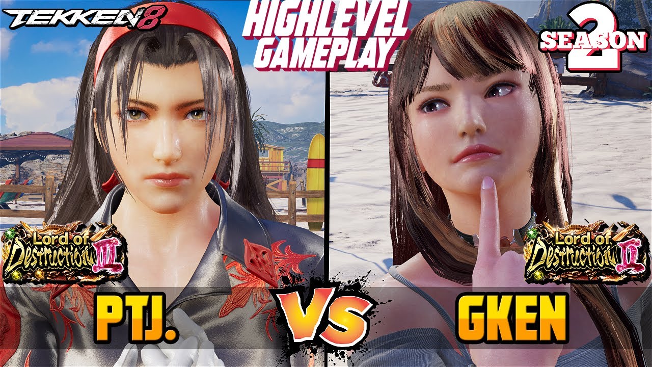 T8 &ndash; PTJ (Jun Kazama) vs GKEN (Reina Mishima) &ndash; Tekken 8 High Level Gameplay