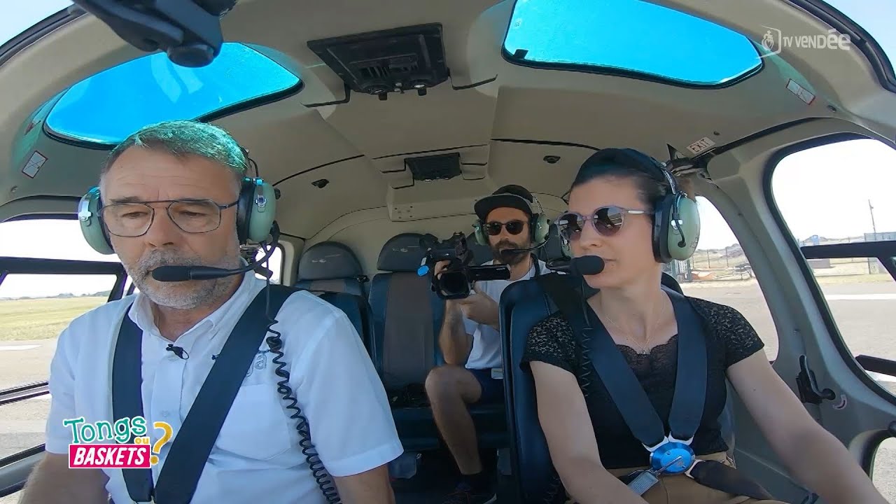Tongs ou baskets ? Baptême en hélicoptère