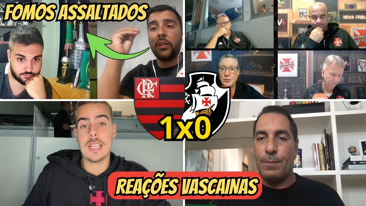 REACT DOS VASCAINOS BRAVOS COM DERROTA - FLAMENGO 1x0 VASCO - VAMOS DAR RISADA DO FREGUES