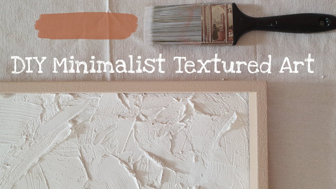 DIY Minimalist Textured Canvas ♥
