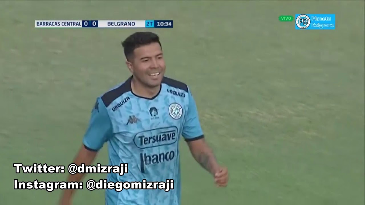 El árbitro Nelson Sosa en Barracas Central vs Belgrano