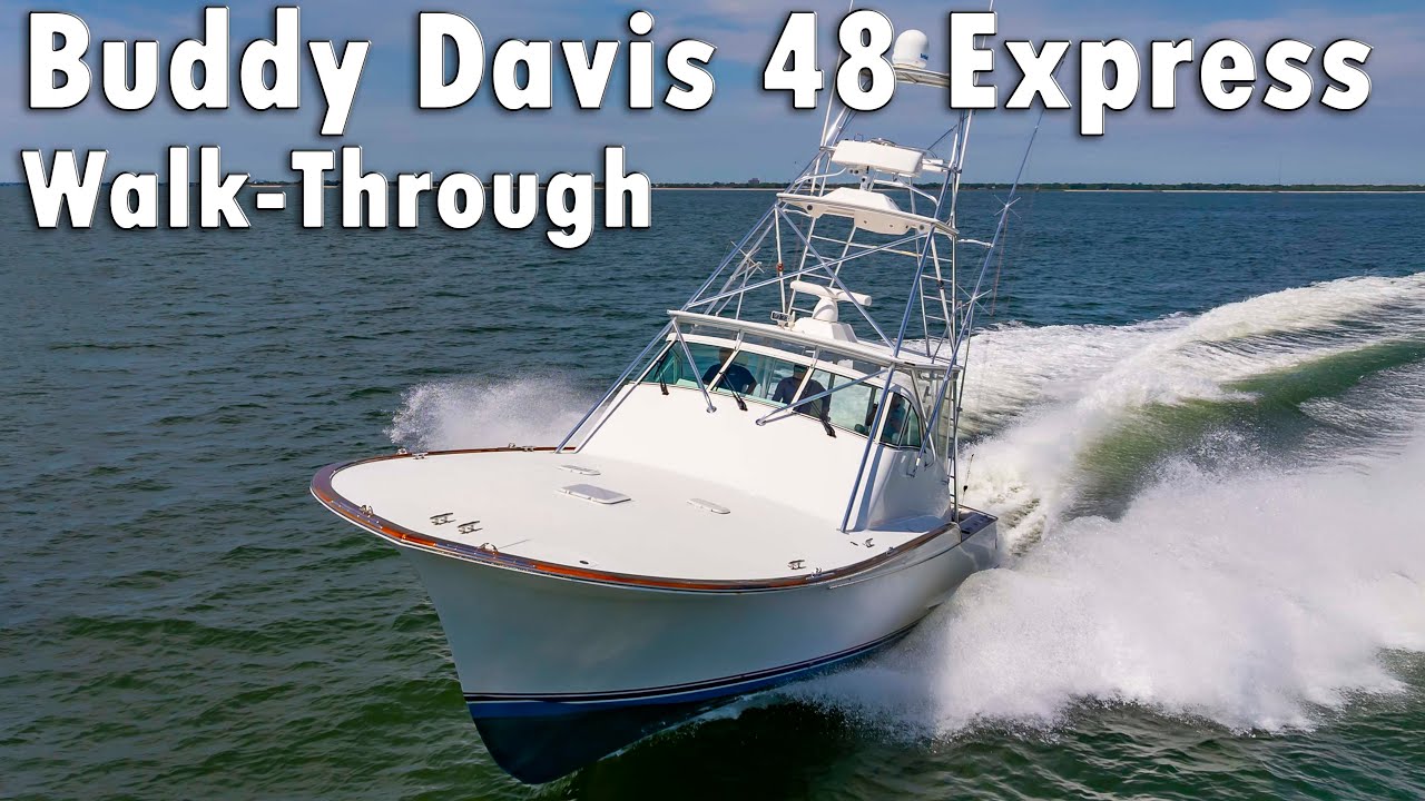 2004 Buddy Davis 48 Express For Sale | Twin C-18 Cats | Serious Offshore Sportfisher