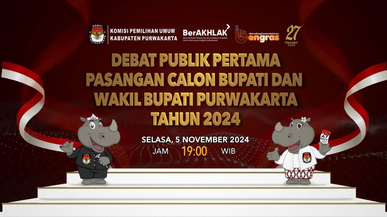 🔴 LIVE - Debat Publik Pertama Pasangan Calon Bupati dan Wakil Bupati Purwakarta Tahun 2024