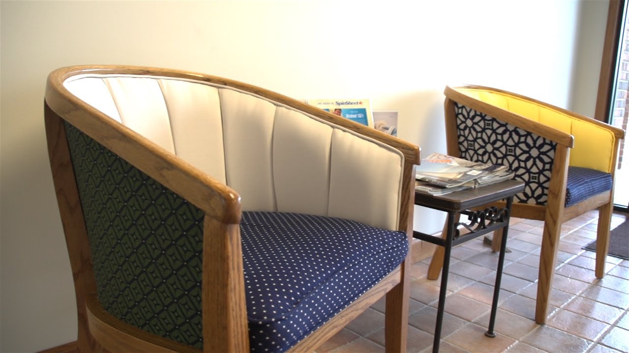 How to Reupholster a Channel Back Chair (Channeled Foam Method)